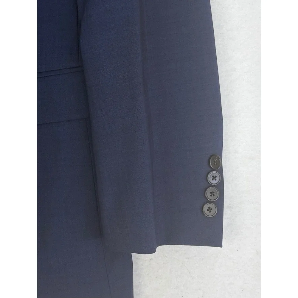 Theory Chambers New Tailor 2 Suit Mens 42R Blue Wool Stretch 2-Piece Luxury